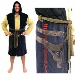 Star Wars - Han Solo Hooded Fleece Bathrobe / Dressing Gown (One Size Fits Most)