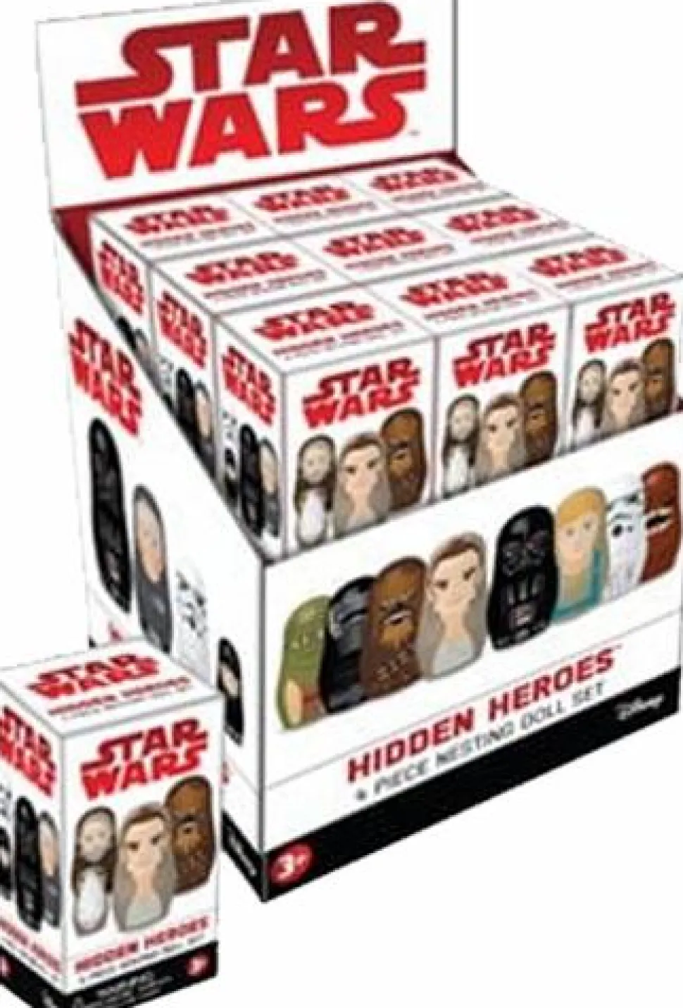 Star Wars - Hidden Heroes Blind Box Nesting Dolls (Display of 18)