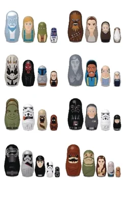 Star Wars - Hidden Heroes Blind Box Nesting Dolls (Display of 18)