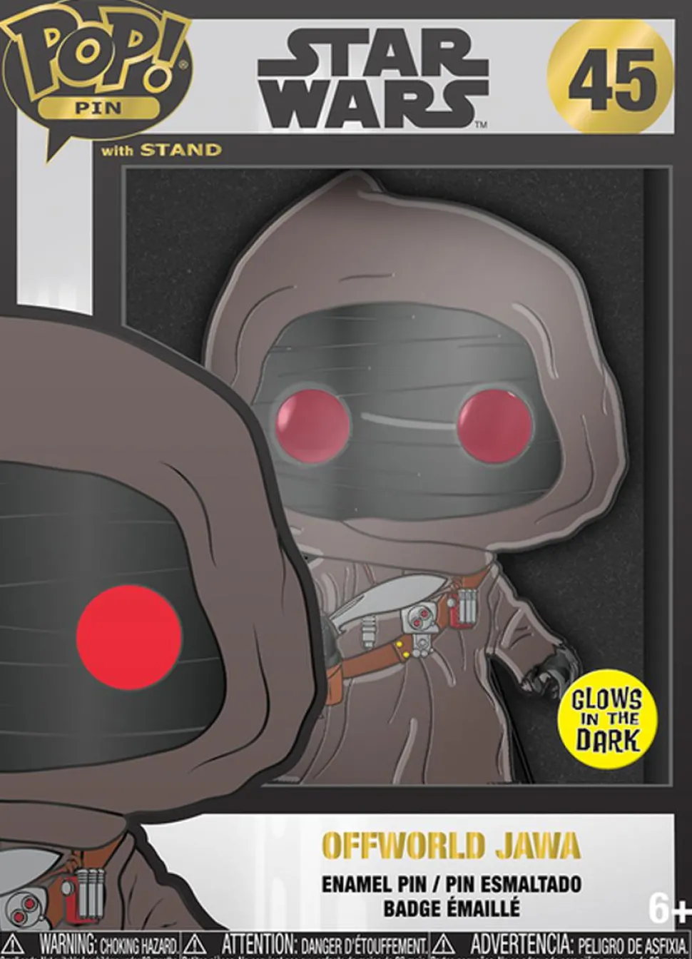 Star Wars - Offworld Jawa Glow-in-the-Dark 4" Enamel Pop! Pin
