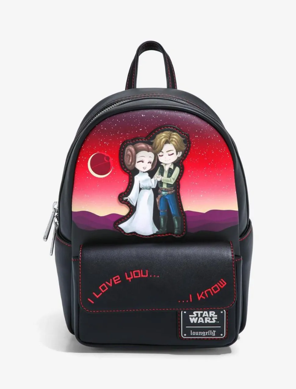 Star Wars - Princess Leia & Han Solo 10” Faux Leather Mini Backpack