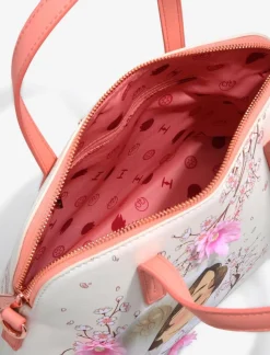 Star Wars - Princess Leia Floral 9” Faux Leather Crossbody Bag