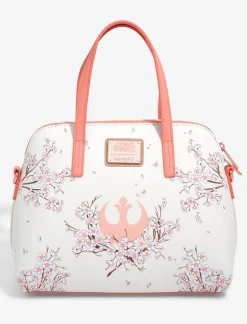 Star Wars - Princess Leia Floral 9” Faux Leather Crossbody Bag