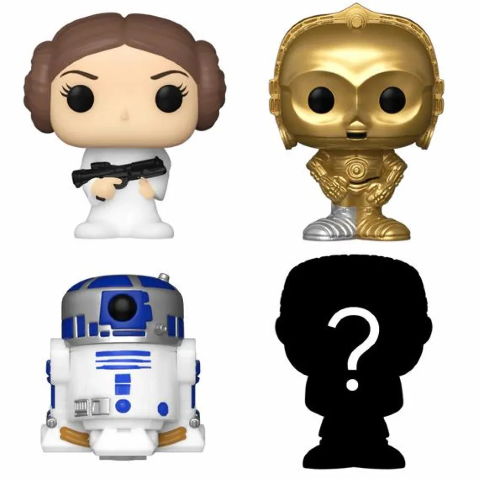 Star Wars - Princess Leia, R2-D2, C-3PO & Mystery Bitty Pop! Vinyl Figure 4-Pack