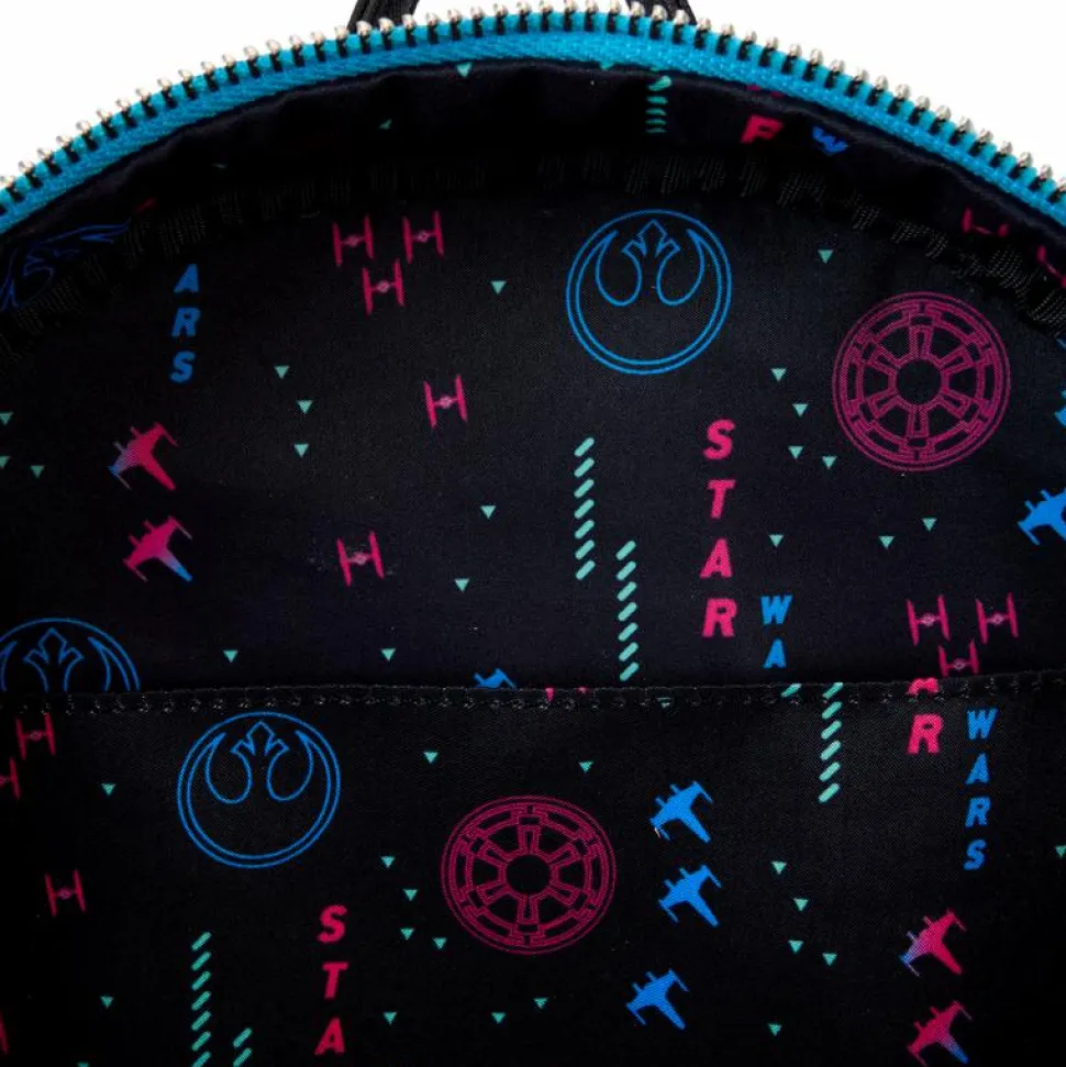 Star Wars - Rebels VS Empire Galactic Glow in the Dark Light Up 13" Faux Leather Mini Backpack