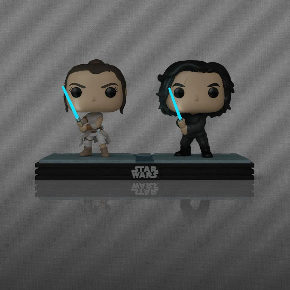 Star Wars - Rey & Kylo Ren Glow-in-the-Dark Pop! Moment Vinyl Figure