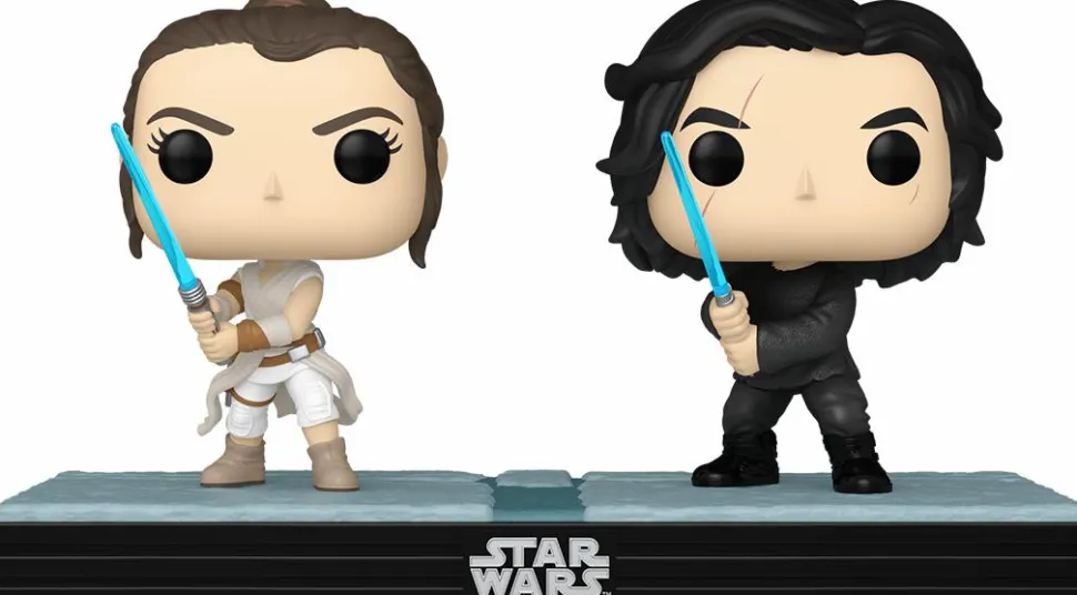 Star Wars - Rey & Kylo Ren Glow-in-the-Dark Pop! Moment Vinyl Figure