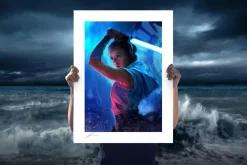 Star Wars - The Duel: Rey Fine Art Print by Richard Luong