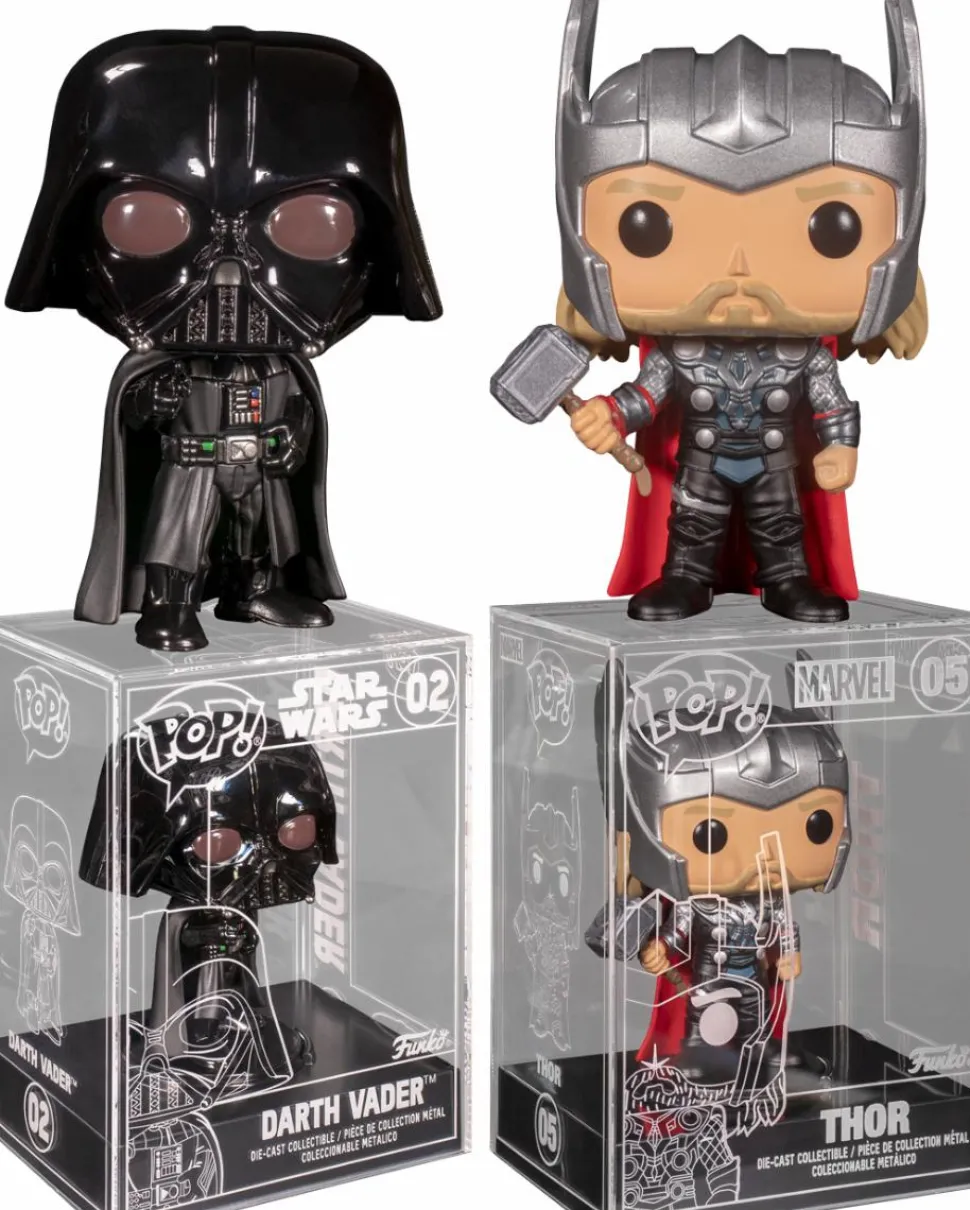 Star Wars / Thor (2011) - Darth Vader & Thor Diecast Metal Pop! Vinyl Figure Bundle (Funko / Popcultcha Exclusive) (Set of 2)