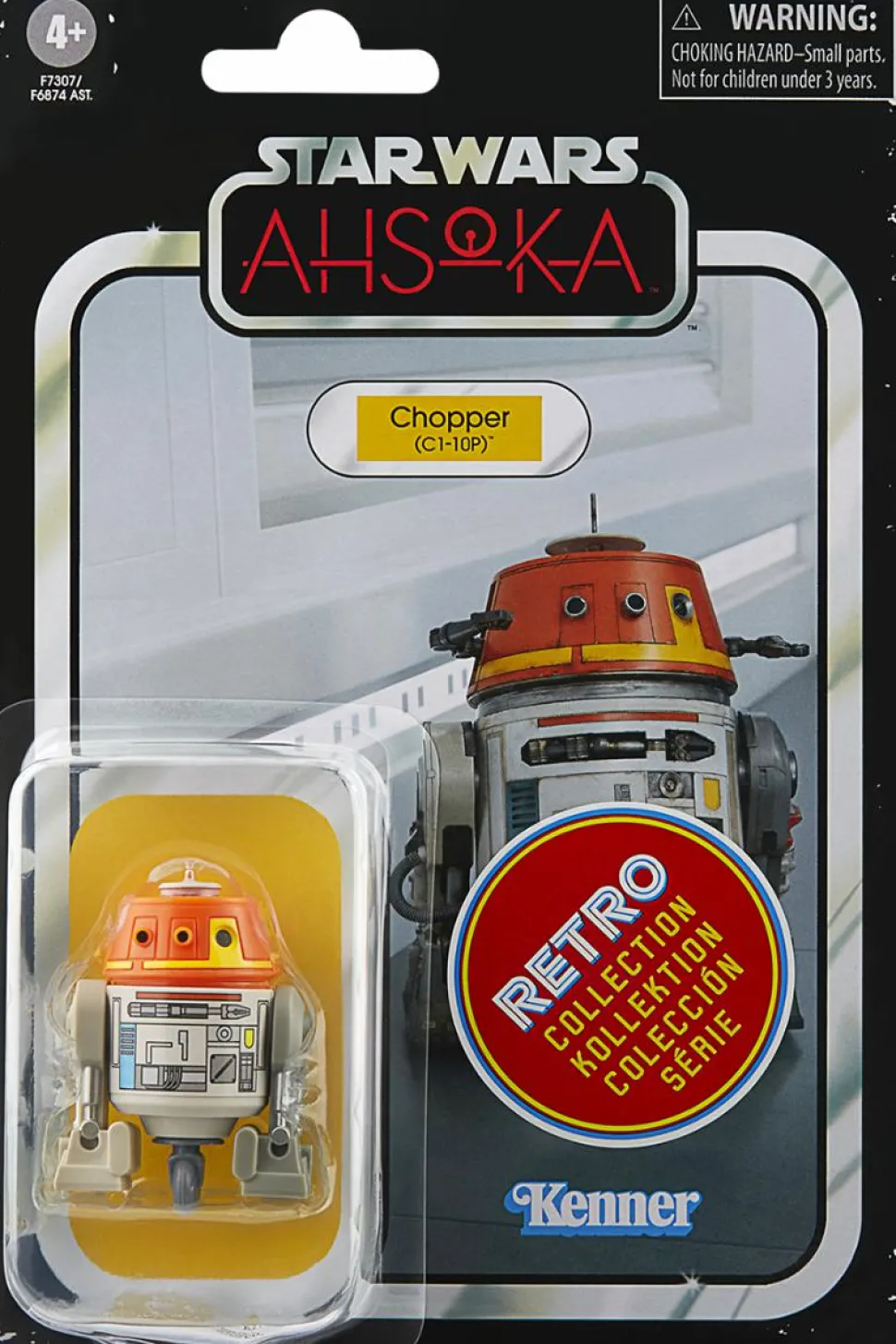 Star Wars: Ahsoka - Chopper (C1-10P) Retro Collection Kenner 3.75" Action Figure