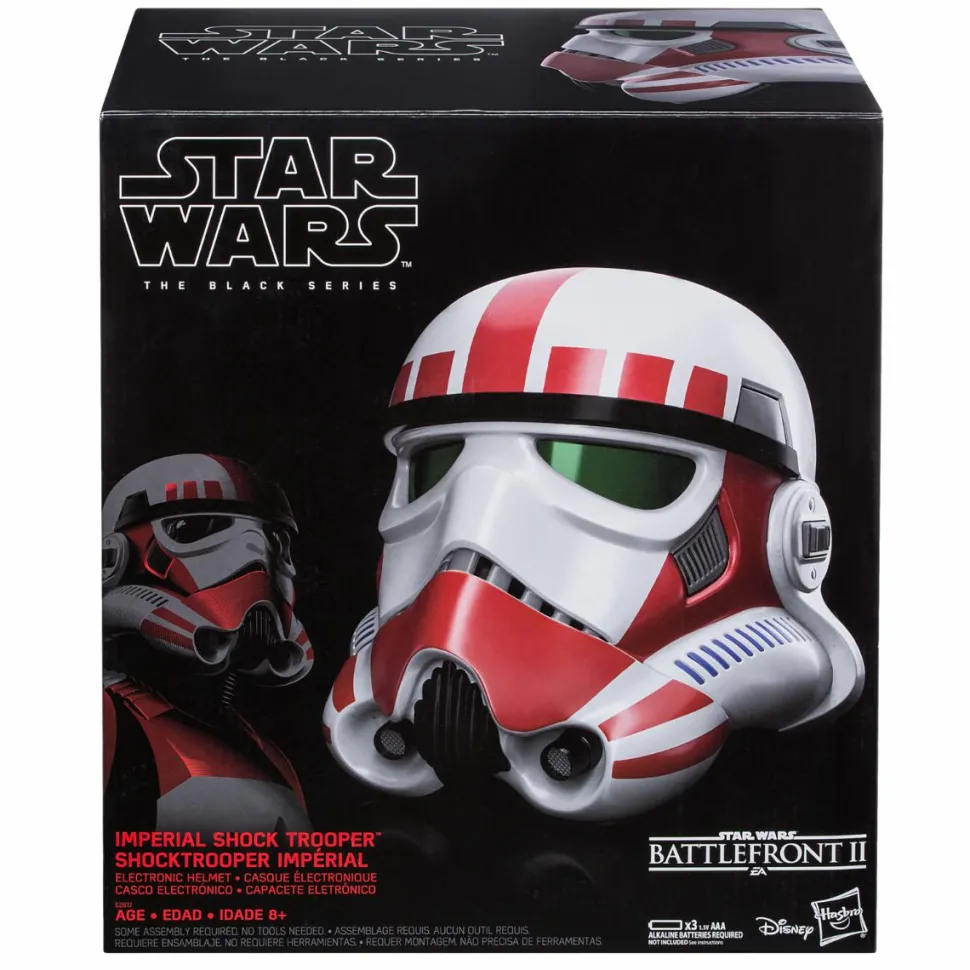 Star Wars Battlefront II - Imperial Shock Trooper Electronic Helmet Black Series 1:1 Scale Life-Size Prop Replica