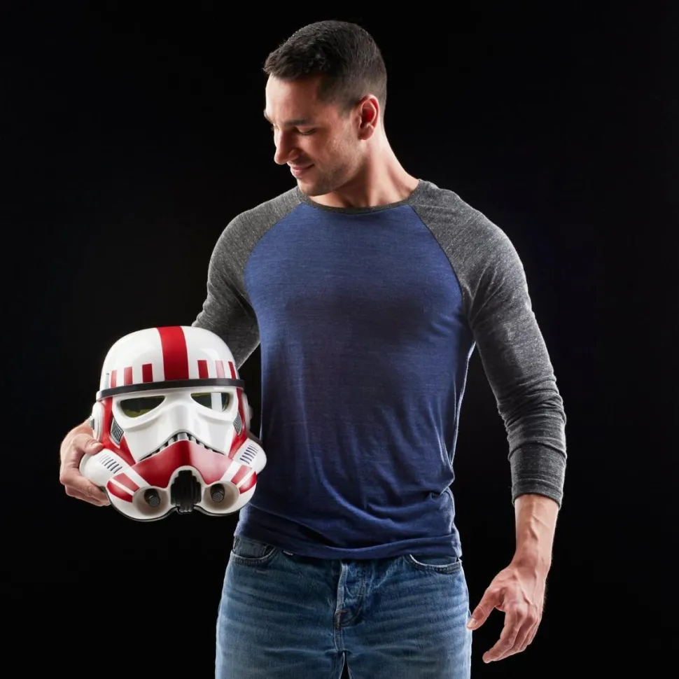 Star Wars Battlefront II - Imperial Shock Trooper Electronic Helmet Black Series 1:1 Scale Life-Size Prop Replica