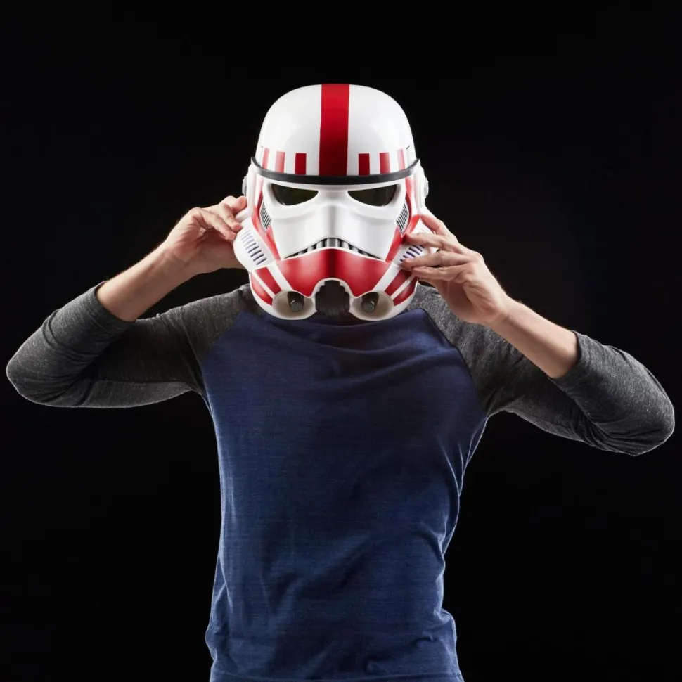 Star Wars Battlefront II - Imperial Shock Trooper Electronic Helmet Black Series 1:1 Scale Life-Size Prop Replica