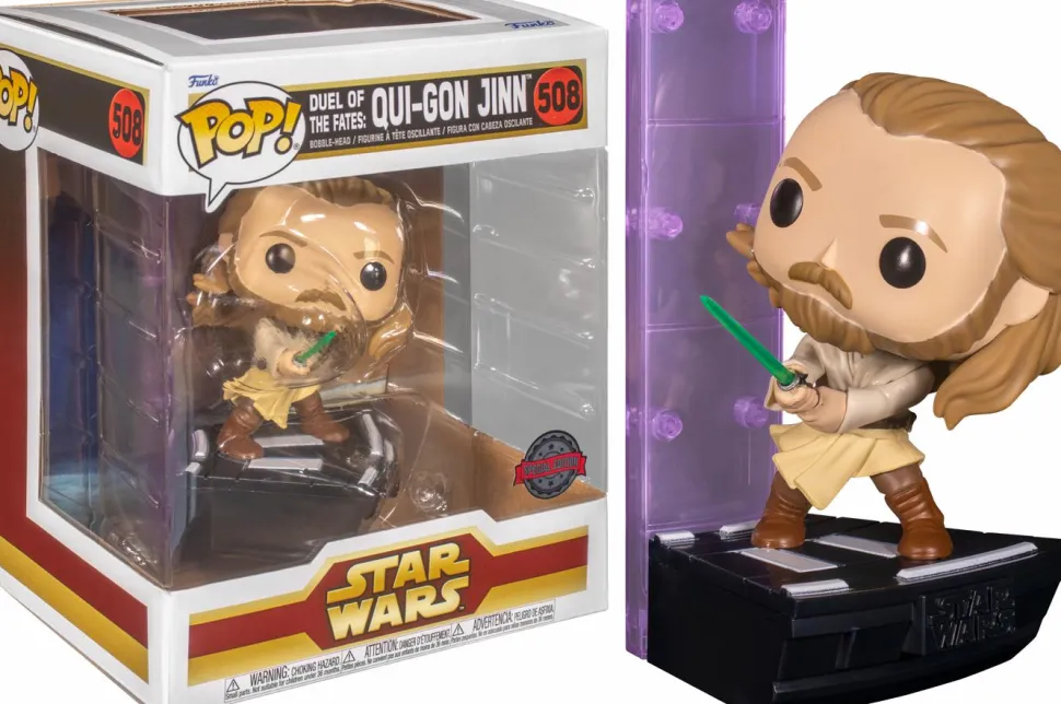 Star Wars Episode I: The Phantom Menace - Qui-Gon Jinn Duel Of The Fates Deluxe Pop! Vinyl Figure