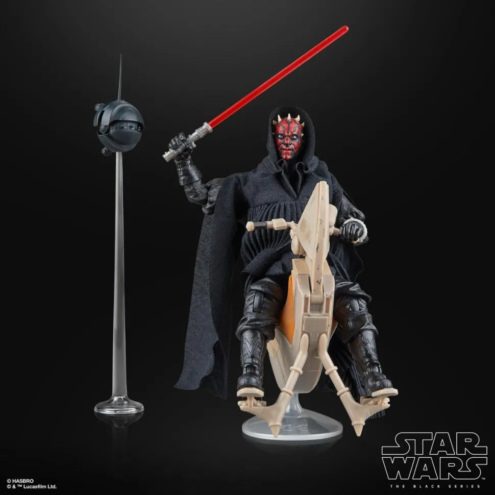 Star Wars Episode I: The Phantom Menace - Darth Maul & Sith Speeder Black Series 6" Scale Action Figure Vehicle 2-Pack
