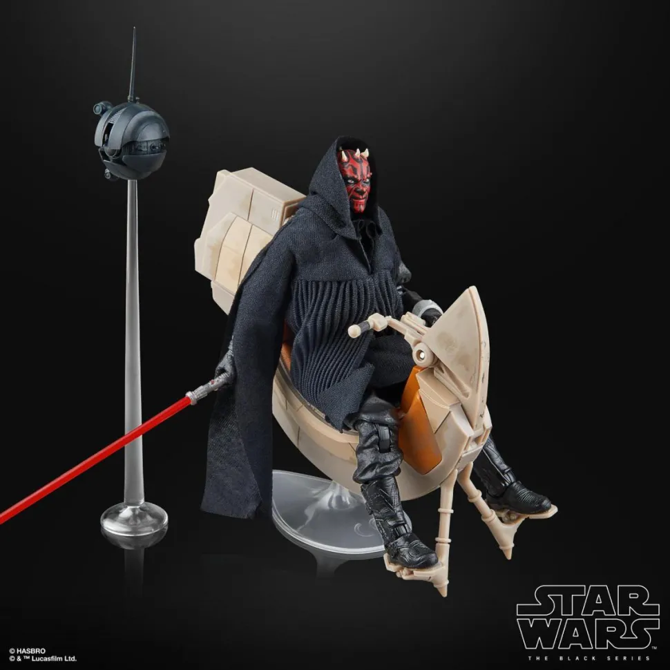 Star Wars Episode I: The Phantom Menace - Darth Maul & Sith Speeder Black Series 6" Scale Action Figure Vehicle 2-Pack