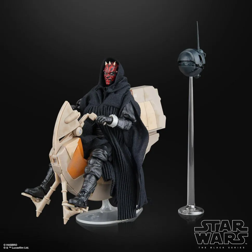 Star Wars Episode I: The Phantom Menace - Darth Maul & Sith Speeder Black Series 6" Scale Action Figure Vehicle 2-Pack