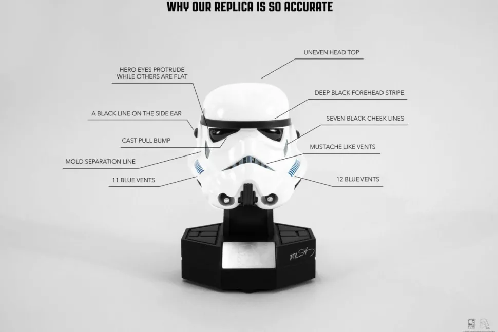 Star Wars Episode IV: A New Hope - Original Stormtrooper 1/3 Scale Helmet