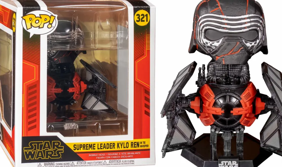 Star Wars Episode IX: The Rise Of Skywalker - Kylo Ren with Tie Whisper Deluxe Pop! Vinyl Figure