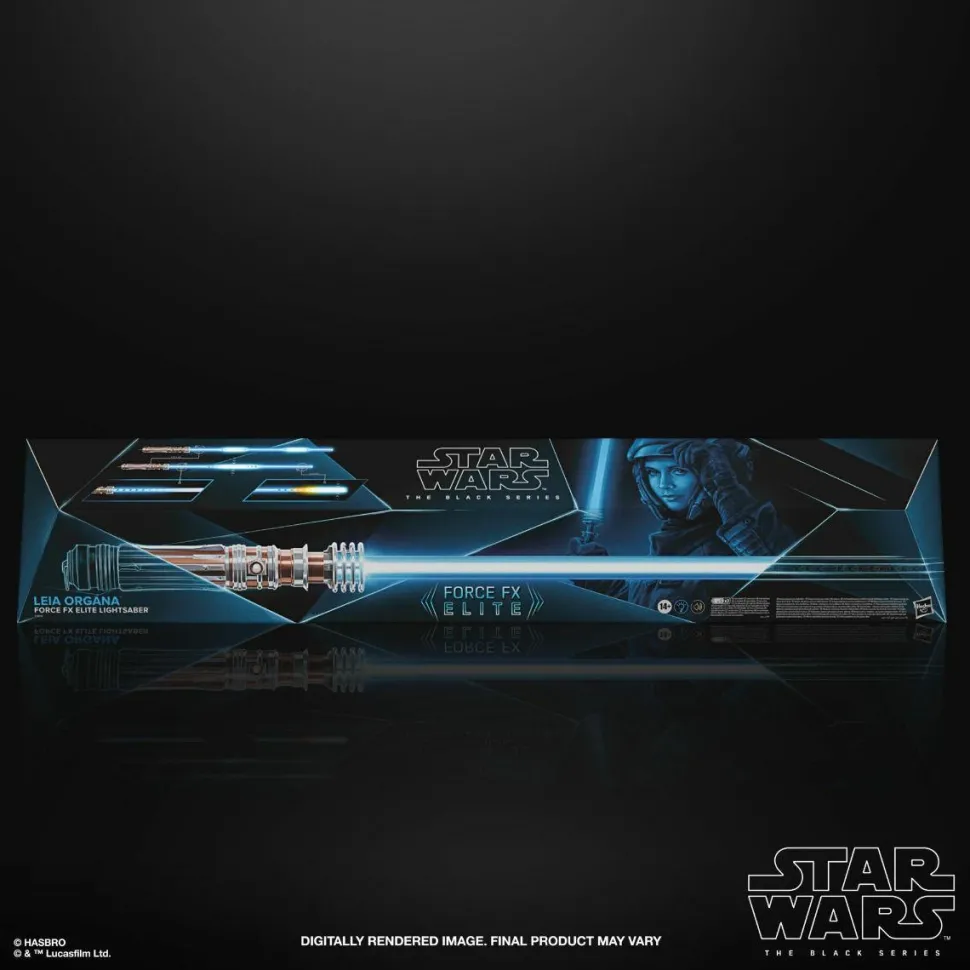 Star Wars Episode IX: The Rise of Skywalker - Leia Organa Black Series Force FX Elite Lightsaber 1:1 Scale Life-Size Prop Replica