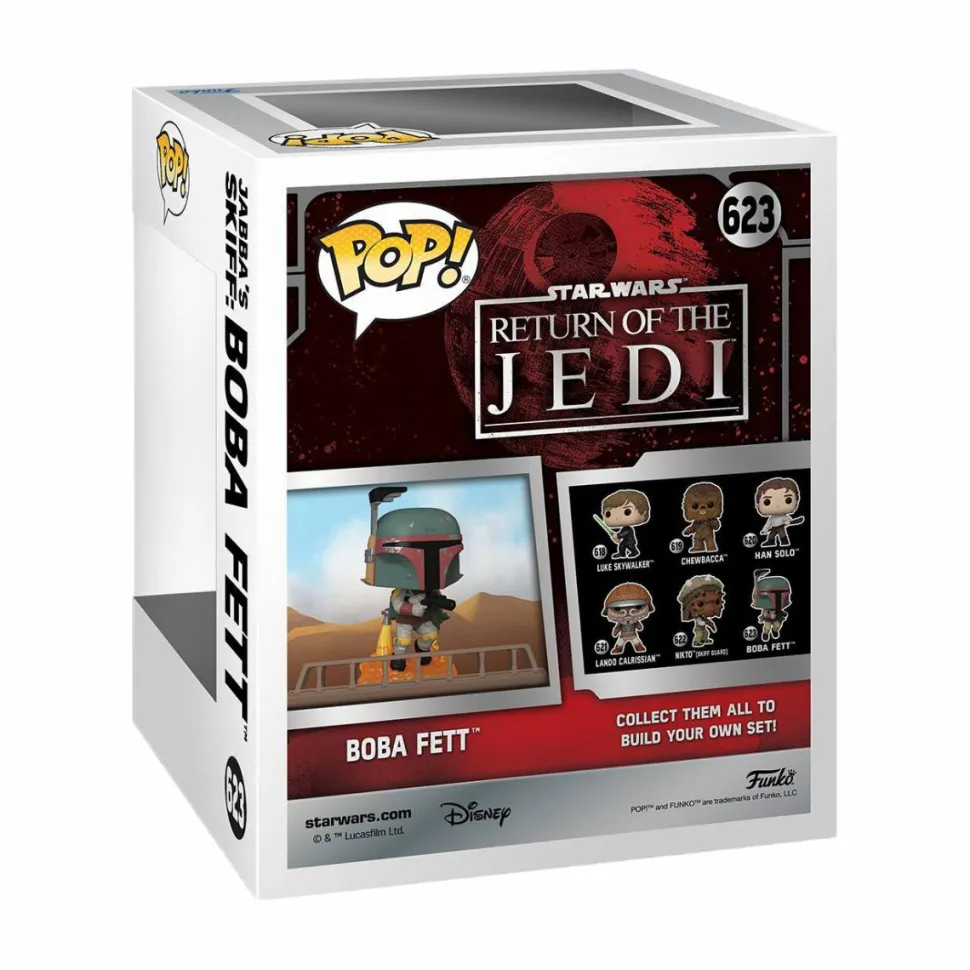Star Wars Episode VI: Return of the Jedi - Boba Fett Jabba's Skiff 40th Anniversary Build-A-Scene Deluxe Pop! Vinyl Figure