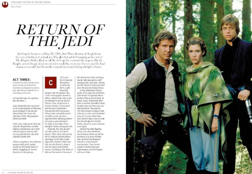 Star Wars Episode VI: Return of the Jedi - The 40th Anniversary Special Edition Hardcover Book