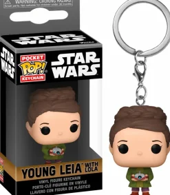 Star Wars: Obi-Wan Kenobi - Young Leia Organa with LO-LA59 (Lola) Pocket Pop! Vinyl Keychain