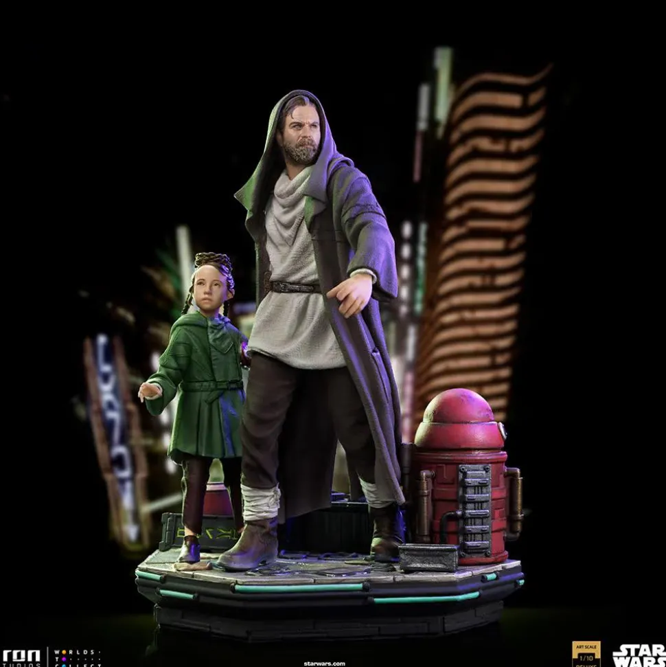 Star Wars: Obi-Wan Kenobi - Obi-Wan & Young Leia Deluxe 1/10th Scale Statue