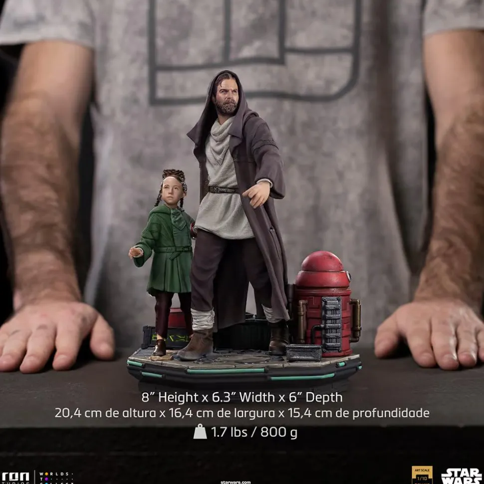 Star Wars: Obi-Wan Kenobi - Obi-Wan & Young Leia Deluxe 1/10th Scale Statue