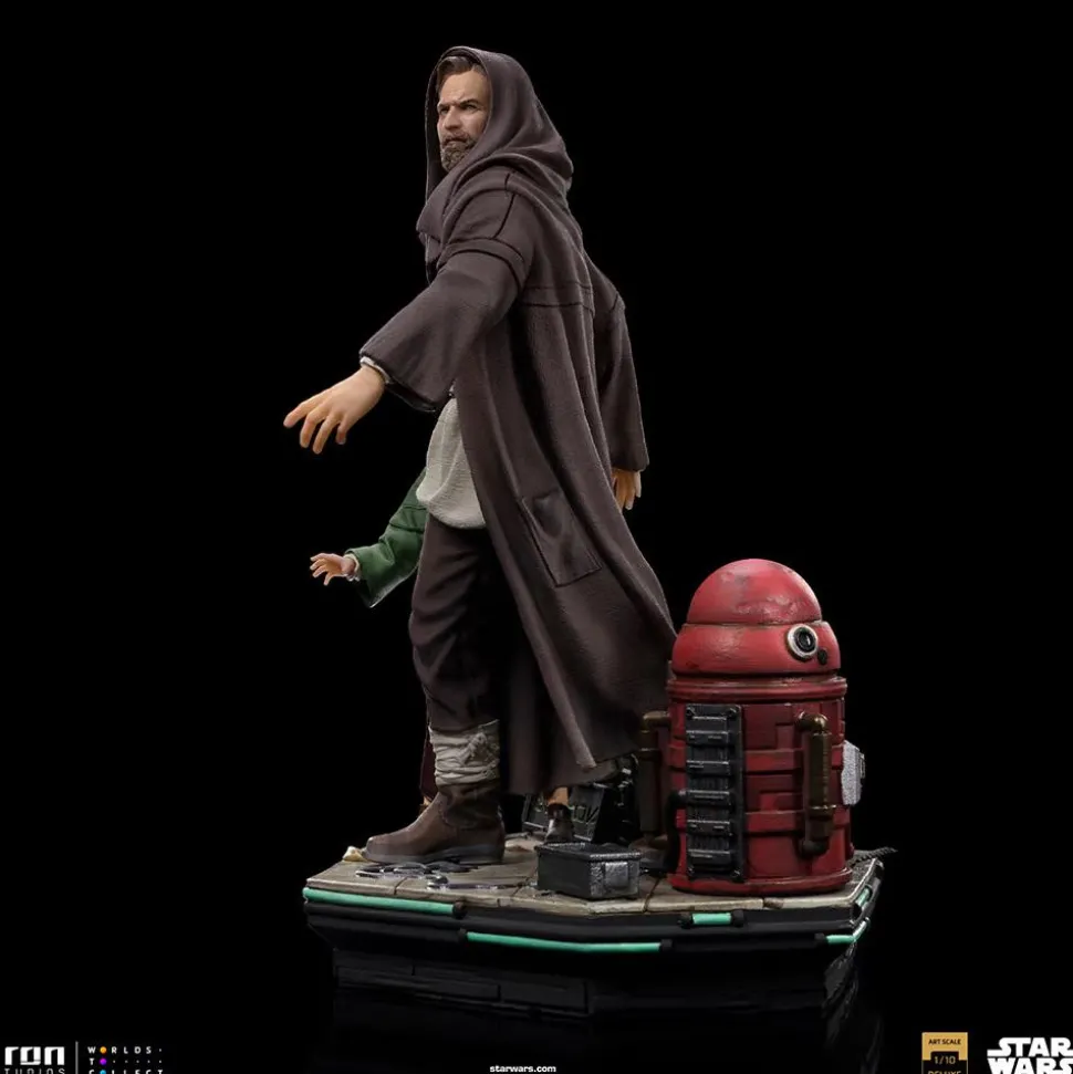 Star Wars: Obi-Wan Kenobi - Obi-Wan & Young Leia Deluxe 1/10th Scale Statue
