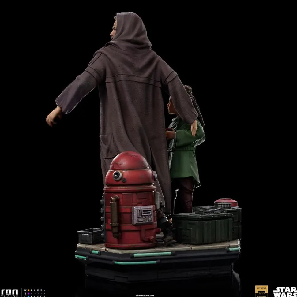 Star Wars: Obi-Wan Kenobi - Obi-Wan & Young Leia Deluxe 1/10th Scale Statue