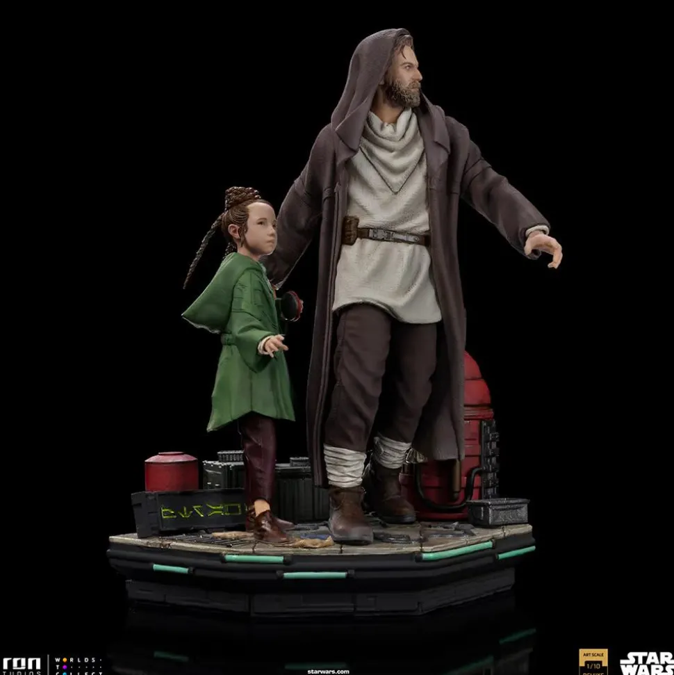 Star Wars: Obi-Wan Kenobi - Obi-Wan & Young Leia Deluxe 1/10th Scale Statue