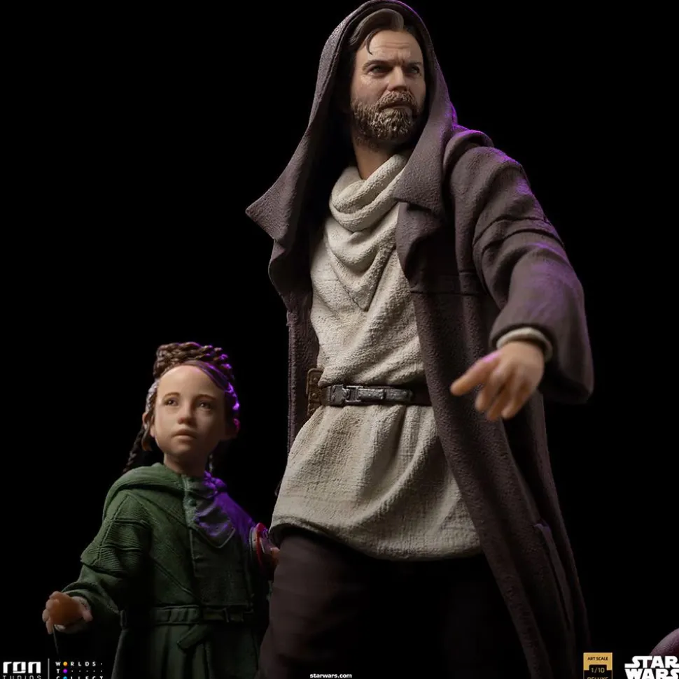 Star Wars: Obi-Wan Kenobi - Obi-Wan & Young Leia Deluxe 1/10th Scale Statue