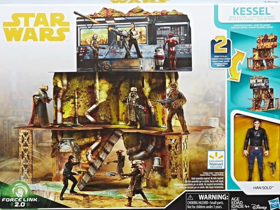 Star Wars: Solo - Force Link 2.0 Kessel Mine Escape 3.75” Scale Exclusive Action Figure Playset
