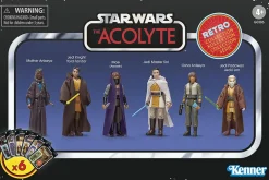 Star Wars: The Acolyte - Mother Aniseya, Yord Fandar, Mae, Master Sol, Osha Aniseya & Jecki Lon Retro Collection Kenner 3.75" Action Figure 6-Pack