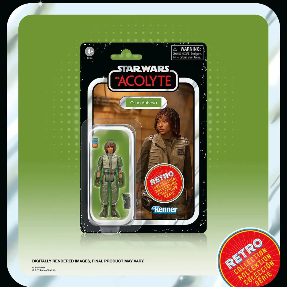 Star Wars: The Acolyte - Mother Aniseya, Yord Fandar, Mae, Master Sol, Osha Aniseya & Jecki Lon Retro Collection Kenner 3.75" Action Figure 6-Pack
