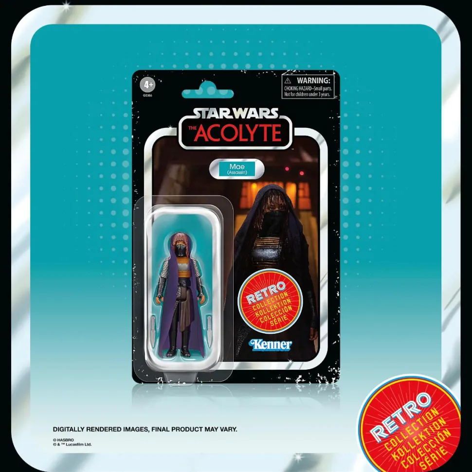 Star Wars: The Acolyte - Mother Aniseya, Yord Fandar, Mae, Master Sol, Osha Aniseya & Jecki Lon Retro Collection Kenner 3.75" Action Figure 6-Pack