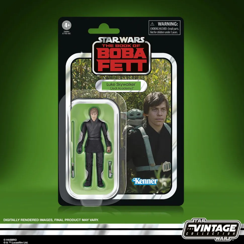 Star Wars: The Book of Boba Fett - Luke Skywalker (Jedi Academy) Vintage Collection Kenner 3.75" Scale Action Figure