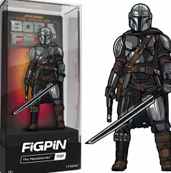 Star Wars: The Book of Boba Fett - The Mandalorian with Darksaber FigPin Enamel Pin