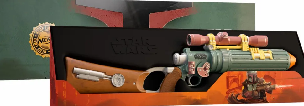 Star Wars: The Book of Boba Fett - Boba Fett EE-3 Blaster Nerf LMTD 1:1 Scale Life-Size Replica