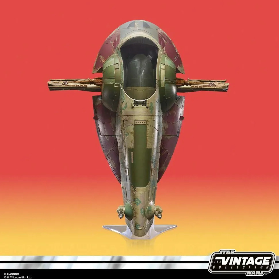 Star Wars: The Book of Boba Fett - Boba Fett’s Starship & Boba Fett Vintage Collection Kenner 3.75” Scale Action Figure Vehicle Playset
