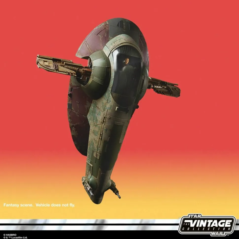 Star Wars: The Book of Boba Fett - Boba Fett’s Starship & Boba Fett Vintage Collection Kenner 3.75” Scale Action Figure Vehicle Playset