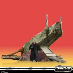 Star Wars: The Book of Boba Fett - Boba Fett’s Starship & Boba Fett Vintage Collection Kenner 3.75” Scale Action Figure Vehicle Playset