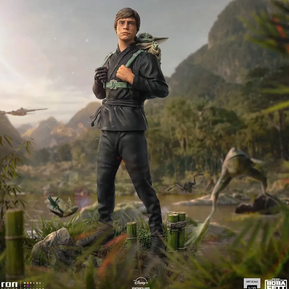 Star Wars: The Book of Boba Fett - Luke & Grogu Training 1/10th Scale Statue