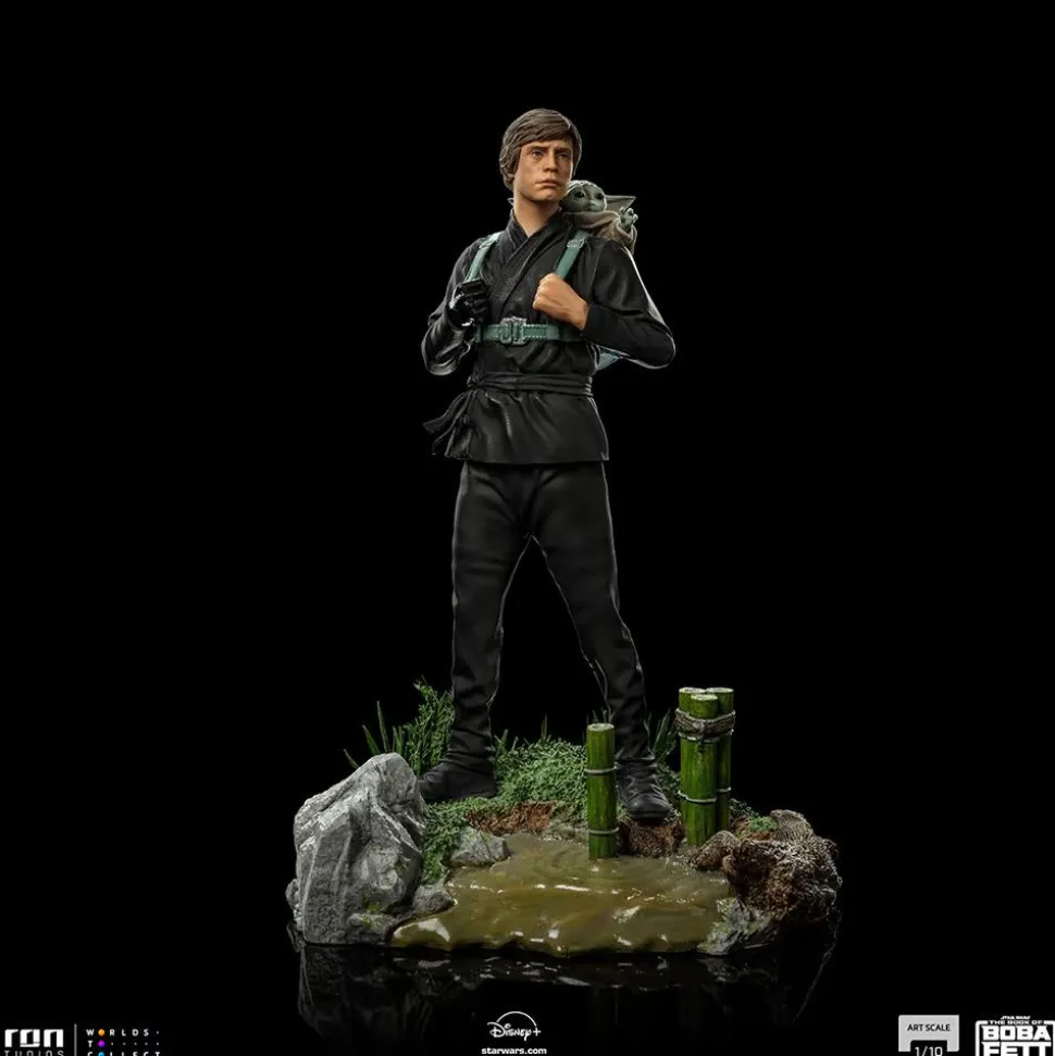 Star Wars: The Book of Boba Fett - Luke & Grogu Training 1/10th Scale Statue