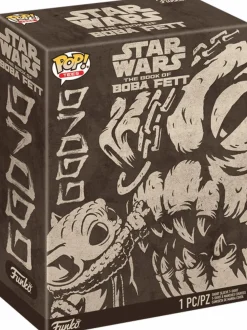 Star Wars: The Book of Boba Fett - Grogu with Rancor Pop! Tees Unisex Sand T-Shirt