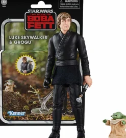 Star Wars: The Book of Boba Fett - Luke Skywalker & Grogu Vintage Collection Kenner Deluxe 3.75" Scale Action Figure 2-Pack