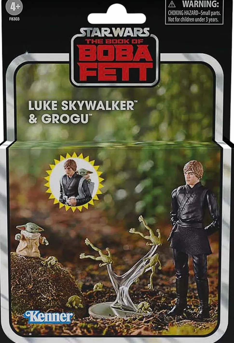 Star Wars: The Book of Boba Fett - Luke Skywalker & Grogu Vintage Collection Kenner Deluxe 3.75" Scale Action Figure 2-Pack