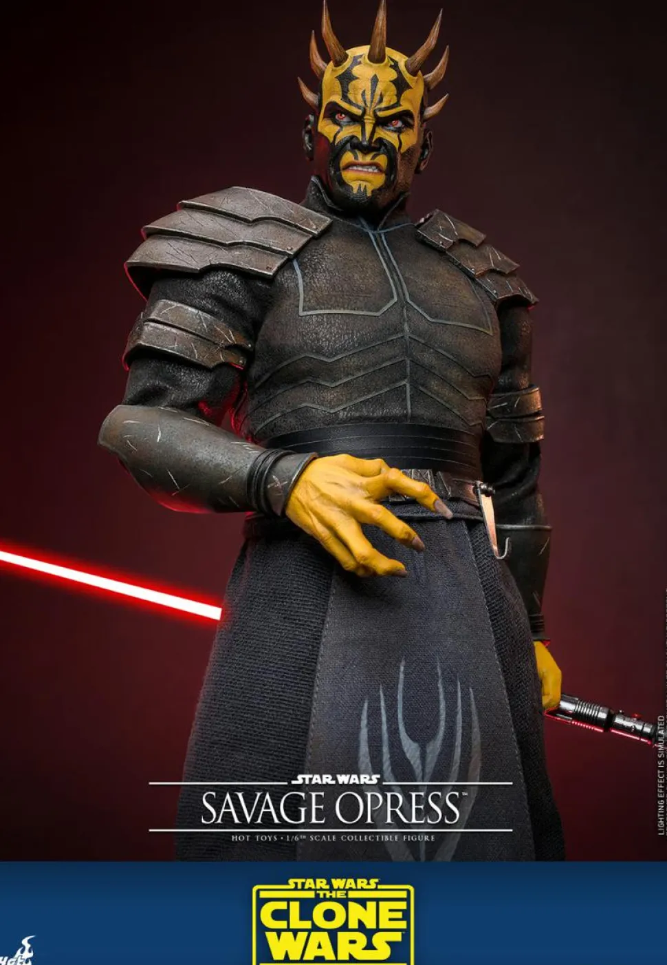 Star Wars: The Clone Wars - Savage Opress 1/6th Scale Hot Toys Action Figure
