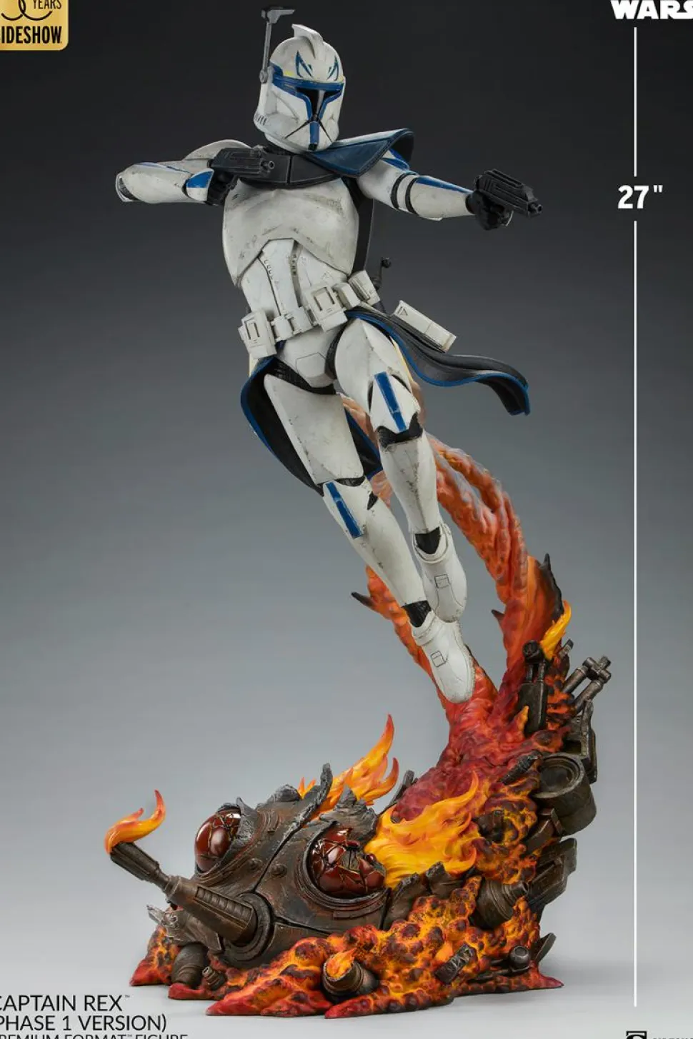 Star Wars: The Clone Wars - Captain Rex (Phase 1 Version) Premium Format Statue (Sideshow Exclusive)